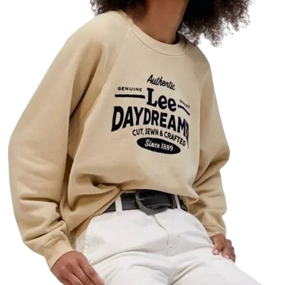 LEE x DAYDREAMER Genuine Quality Sweatshirt in Khaki Size M New w/ Tag MSRP $120 - Picture 1 of 16